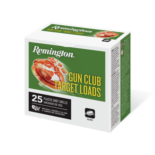Remington 20 Gauge Gun Club Target Loads #8 7/8 oz 2.75 in 25/Box