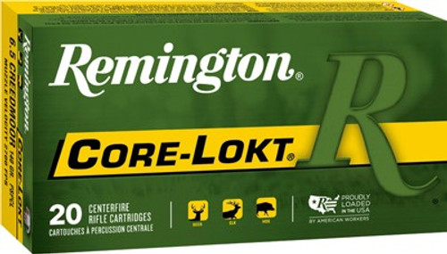 Remington 6.5mm Creedmoor Core-Lokt Pointed Soft Point 140 Grain 20/Box