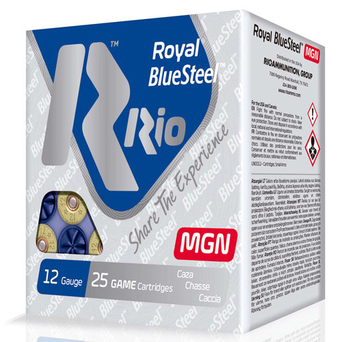 Rio Ammunition 12 Gauge Royal BlueSteel MGN #4 1-1/8 oz 3 in 25/Box