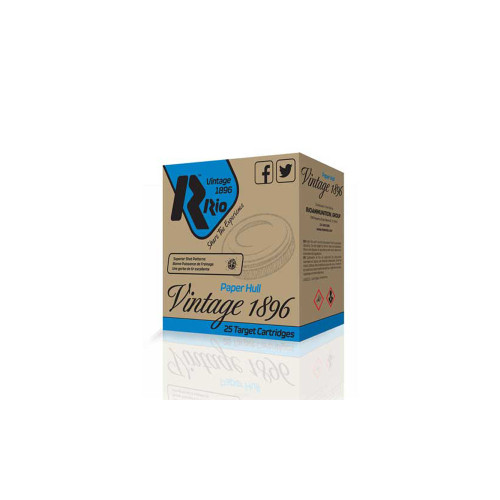 Rio Ammunition 12 Gauge Vintage 1896 Paper Flyer Light #8 1-1/4 oz 2.75 in 10/Box