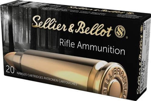 Sellier and Bellot .22-250 Remington Rifle Soft Point 55 Grain 20/Box