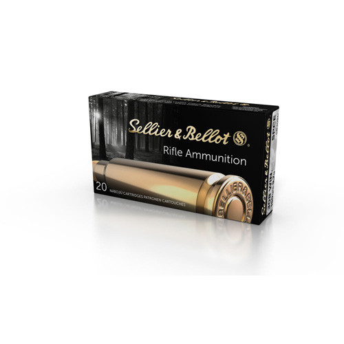 Sellier and Bellot .308 Win / 7.62x51mm Rifle Semi-Jacketed Soft Point Cut-Through Edge 150 Grain 20/Box