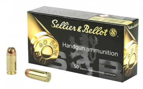 Sellier and Bellot .40 S&W Handgun Jacketed Hollow Point 180 Grain 50/Box
