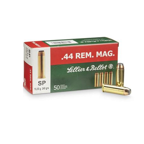 Sellier and Bellot .44 Magnum  Semi Jacketed Soft Point 240 Grain 50/Box