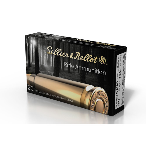 Sellier and Bellot 5.6x50mm Rimmed Mag Rifle Full Metal Jacket 50 Grain 20/Box