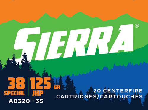 Sierra .38 Special Outdoor Master Jacketed Hollow Point Sport Master 125 Grain 20/Box