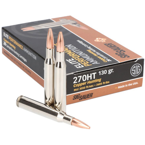 Sig Sauer .270 Winchester Elite Copper Solid 120 Grain 20/Box