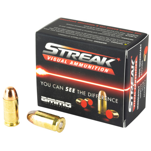 Streak .45 ACP/Auto Visual Ammunition Tracer Total Metal Coating 90 Grain 20/Box