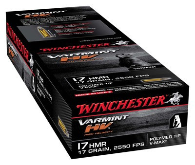 Winchester .17 HMR Varmint HV Hornady V-Max 17 Grain 50/Box