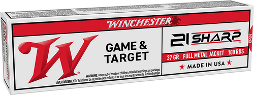 Winchester .21 Sharp Game & Target Full Metal Jacket 42 Grain 100/Box