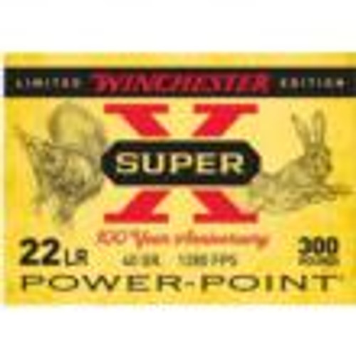 Winchester .22 Long Rifle Super X 100th Anniversary Power-Point 40 Grain 300/Box