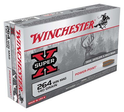 Winchester .264 Winchester Mag Super-X Power-Point Pointed Soft Point 140 Grain 20/Box