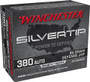 Winchester .380 ACP/Auto Silvertip Defense Silvertip Jacket Hollow Point 85 Grain 20/Box
