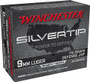 Winchester 9mm Luger / Parabellum Silvertip Defense Jacket Hollow Point 115 Grain 20/Box