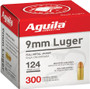 Aguila 9mm Luger / Parabellum Target & Range Full Metal Jacket 124 Grain 300/Box