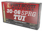 Fort Scott Munitions .30-06 Springfield Tumble Upon Impact (TUI) Solid Copper Spun 168 Grain 20/Box