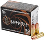 Lehigh Defense 9mm Luger / Parabellum  Solid Hollow Point 115 Grain 20/Box