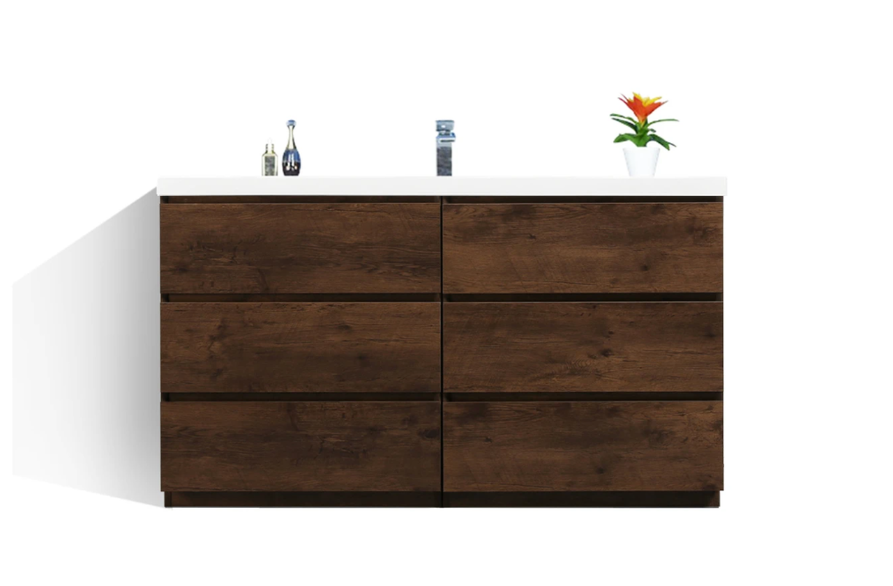 60 inch (single / double sink)