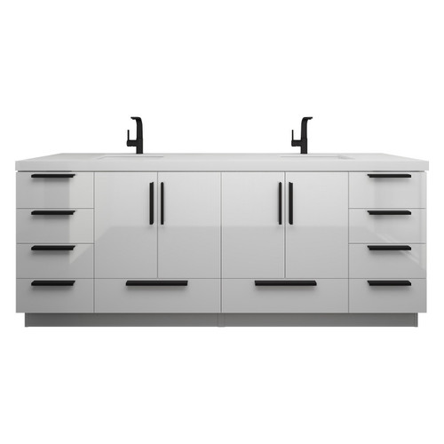 Carla 84" Freestanding Bathroom Vanity with Double Sink
