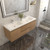 BTO 60" Wall Mounted Modern Bathroom Vanity--Double Sink