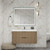 Celine 42" Fluted Floating Modern Bathroom Vanity