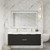Celine 60" Fluted Floating Modern Bathroom Vanity with Acrylic Double Sink