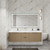 Celine 72" Fluted Floating Modern Bathroom Vanity with Acrylic Double Sink