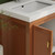 NCS 24" Louvered Freestanding Bathroom Vanity with Acrylic Sink