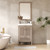 NCS 24" Louvered Freestanding Bathroom Vanity with Acrylic Sink