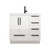 Carla 36" Freestanding Bathroom Vanity with Right Side Drawers