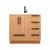Carla 36" Freestanding Bathroom Vanity with Right Side Drawers