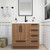 Carla 36" Freestanding Bathroom Vanity with Right Side Drawers