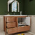 NCS 48" Louvered Freestanding Bathroom Vanity with Acrylic Sink