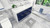 MOD 60" Modern Bathroom Vanity With Acrylic Counter Top - Double Sink