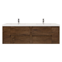 JADE 72" Wall Mounted Modern Bathroom Vanity