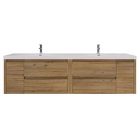 JADE 84" Wall Mounted Modern Bathroom Vanity