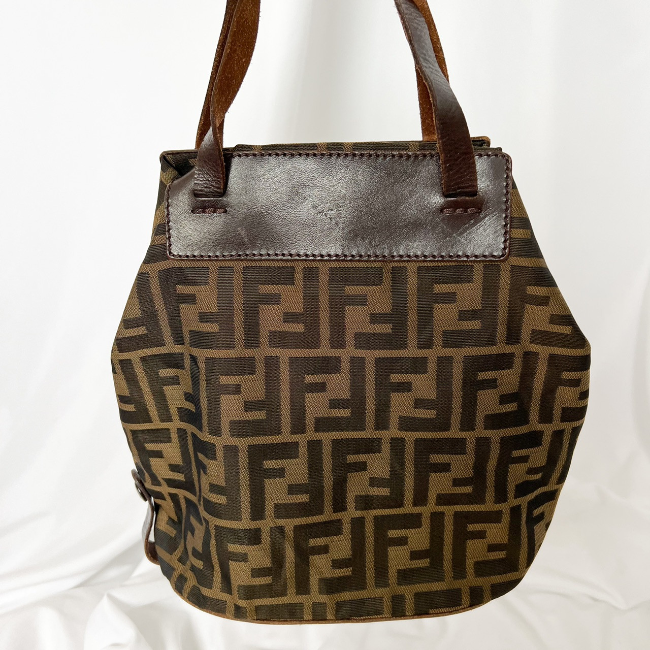 Fendi Origami Large - Dark brown sheepskin bag that can be transformed with  FF motif | Fendi