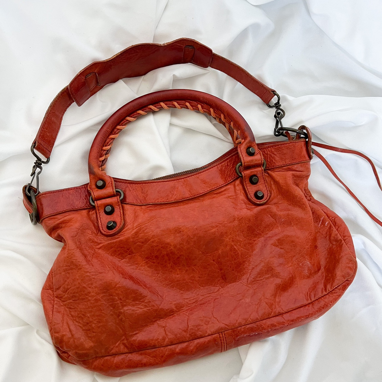 Balenciaga The First City Bag-Orange