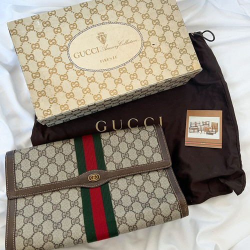 Vintage Gucci Monogram Clutch