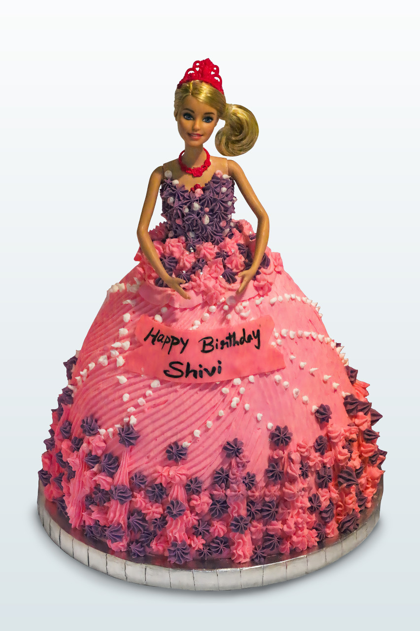 Barbie Doll Chocolate Cake - Cake House Online