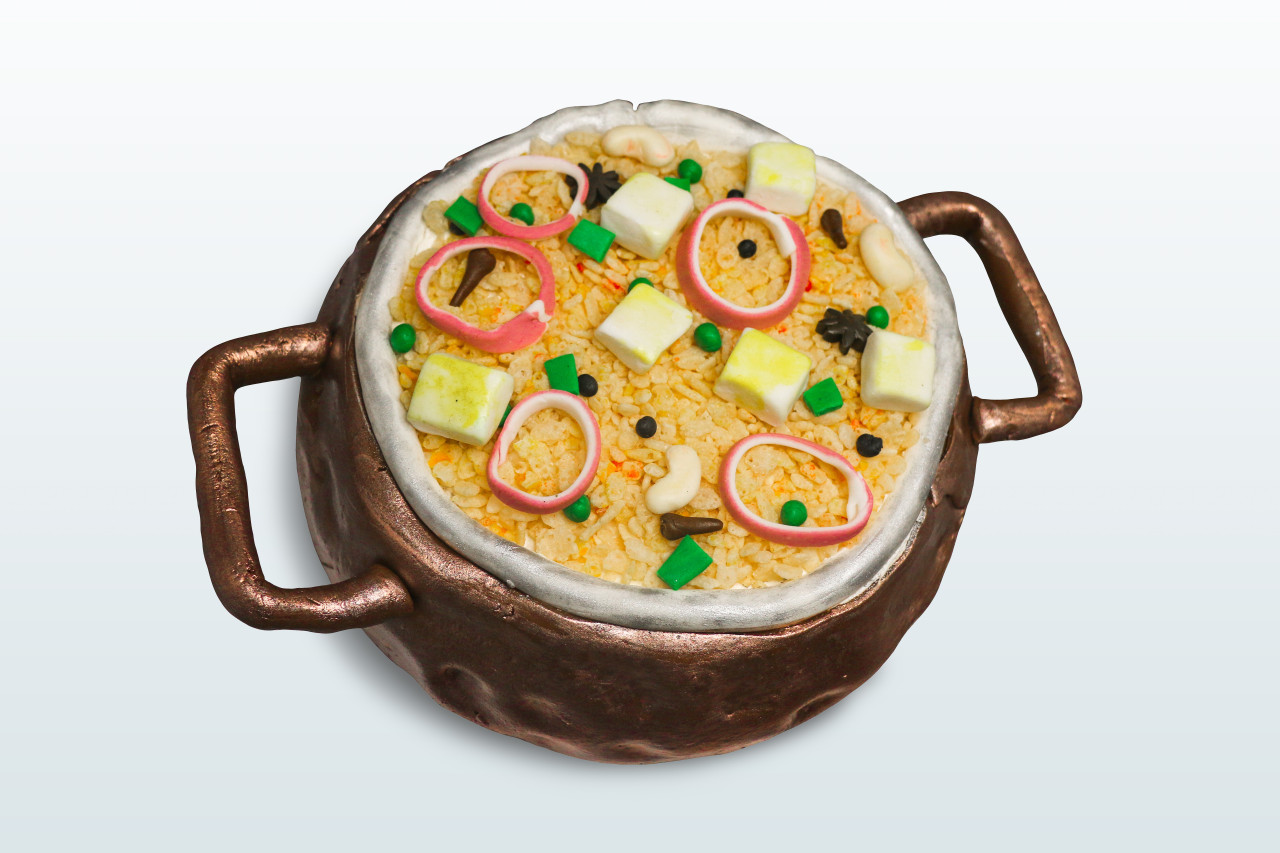 Bangladesh Gifts :: Send Gift to Bangladesh :: Kachchi Biryani with Cake-5  Person (Full Plate)