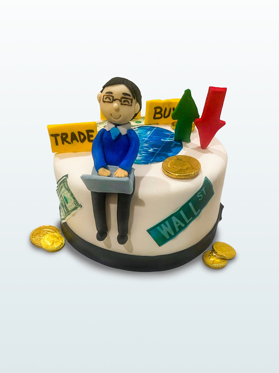 Stock Market Theme Cake