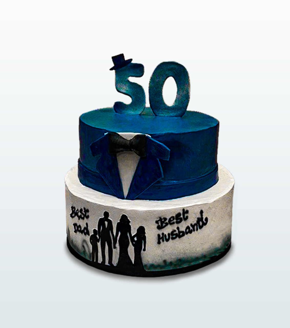 Happy 50th Birthday/Anniversary Cake Topper | Art & Designs