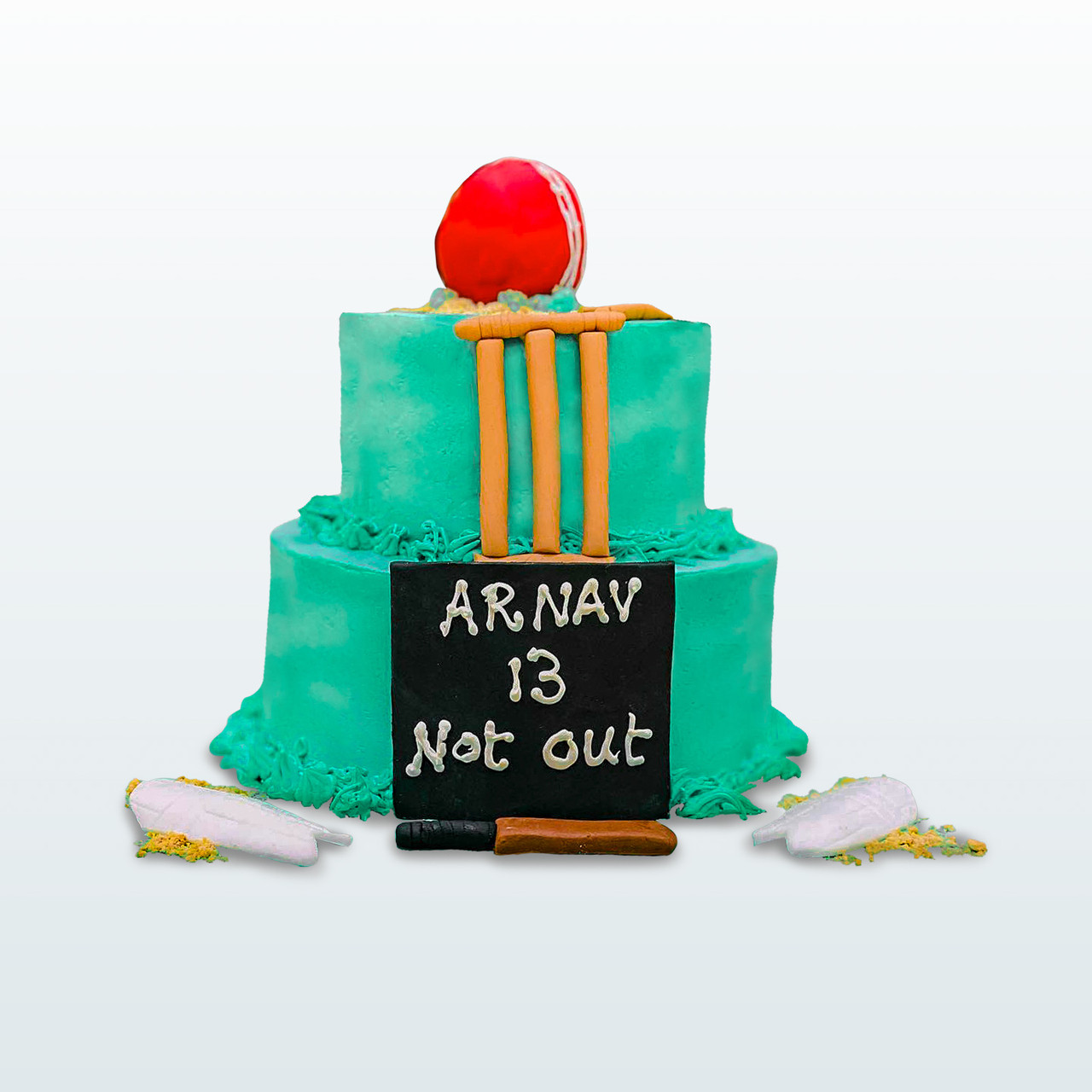 5 Off] Order 'Cricket Theme Round Birthday Cake' Online | Urgent Delivery  Across London // Sugaholics™