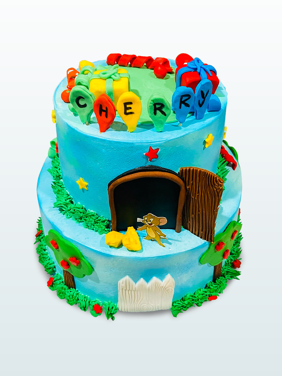 Tom & Jerry cake | Tom and jerry cake, Tom cake, Buttercream cake decorating