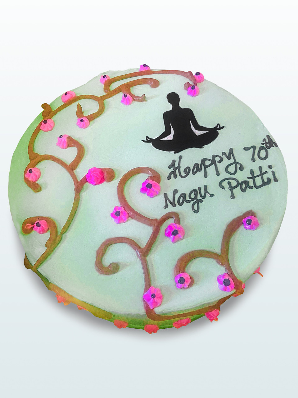 Yoga Themed Cake | Yoga cake | Birthday Cake For Wife | Order Custom Cakes  in Bangalore – Liliyum Patisserie & Cafe