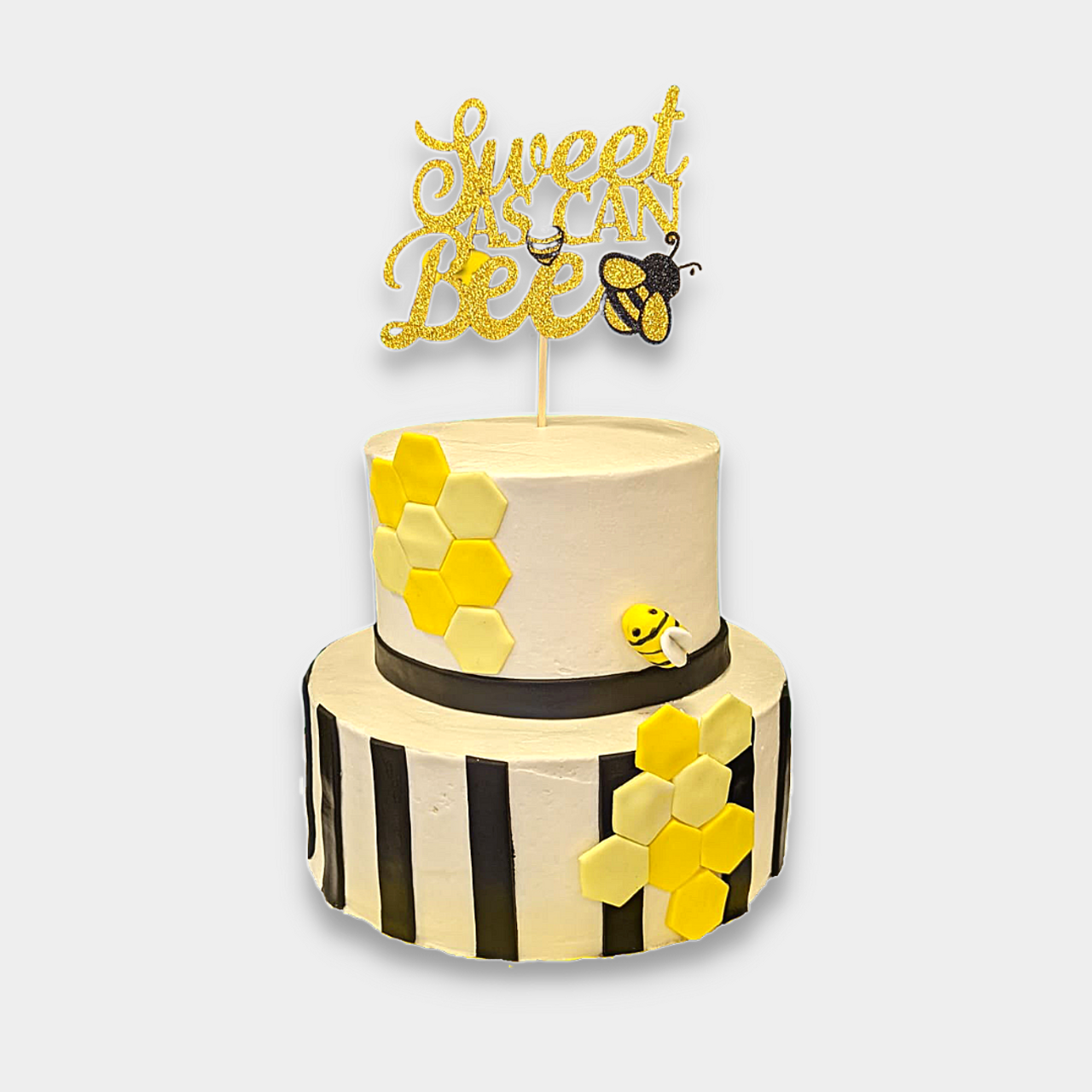 Cute Sunflower & Bees Flowers Cake, A Customize Flowers cake