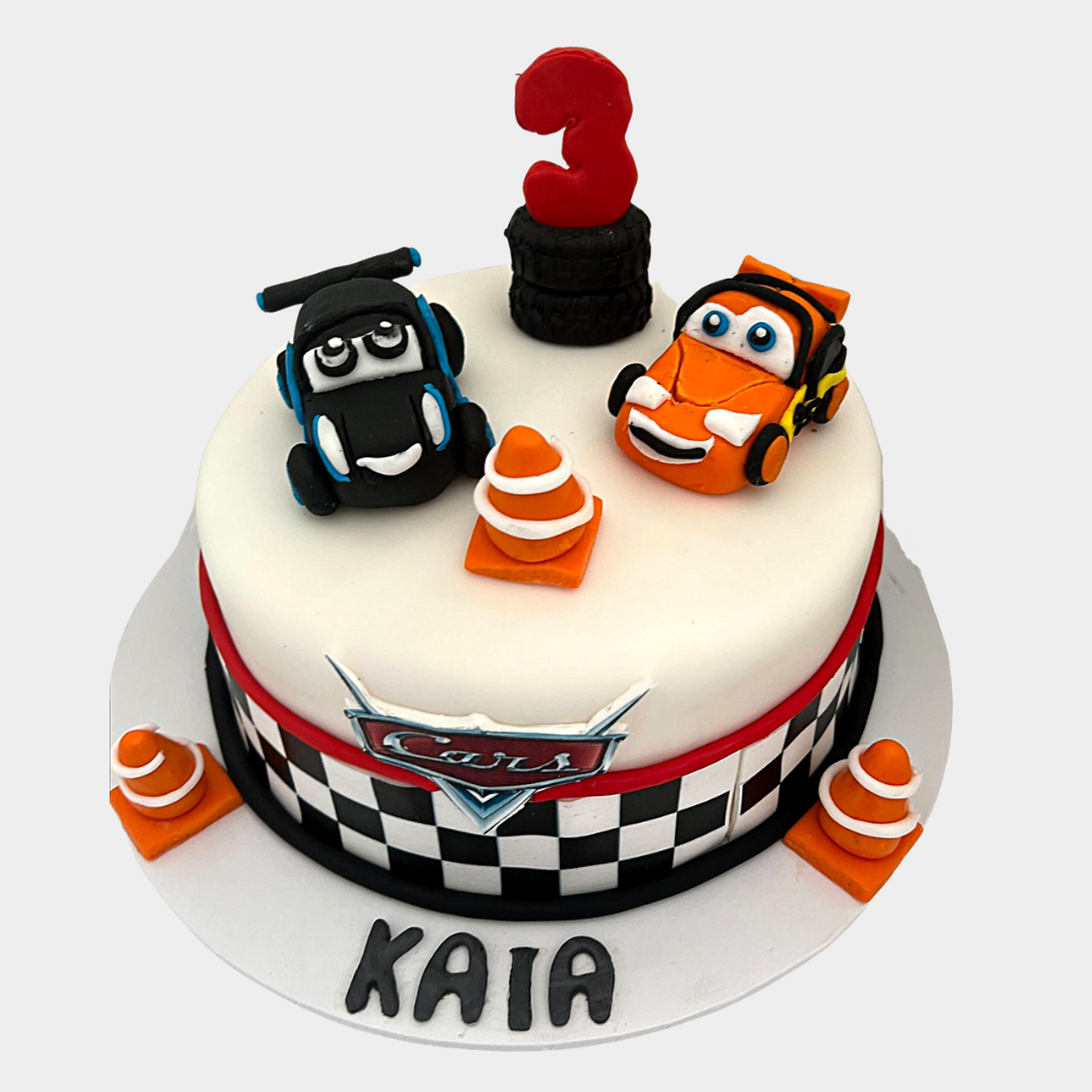 Another cake from the other week, a Cars themed 2 tier 5th… | Flickr