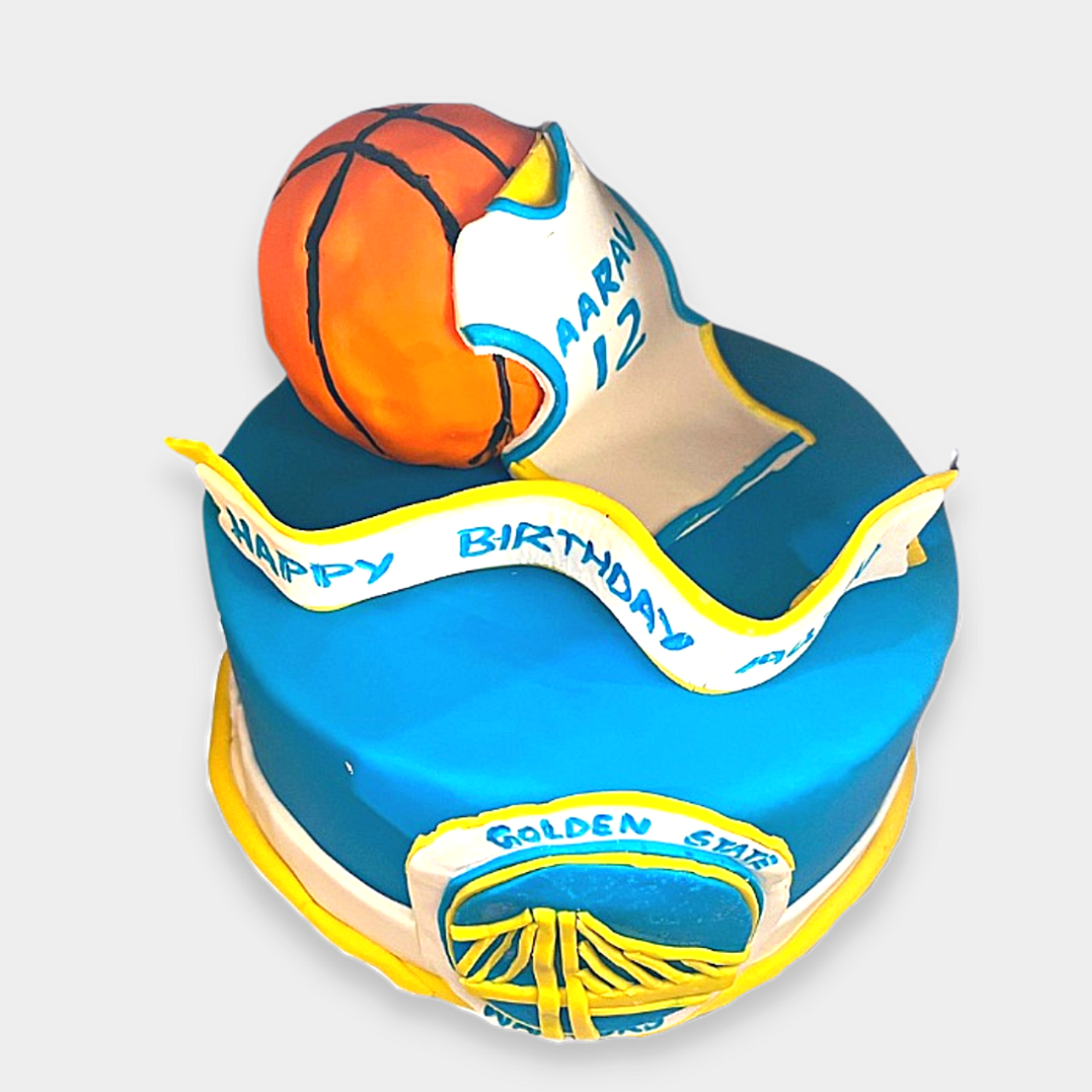 Golden State Warriors cake. | Basketball birthday cake, Basketball cake,  Stephen curry cake