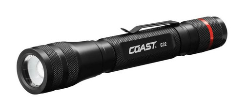 Coast  G32  355 lumens Black  LED  Flashlight  AA Battery